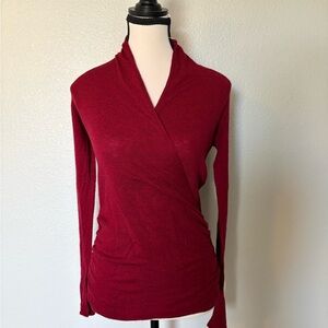 The Limited Deep Red Knit Sweater
